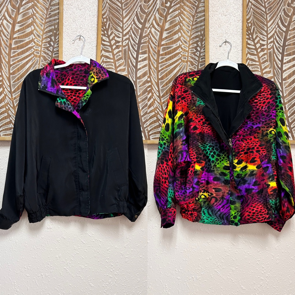 Vintage Reversible Animal Print Jacket